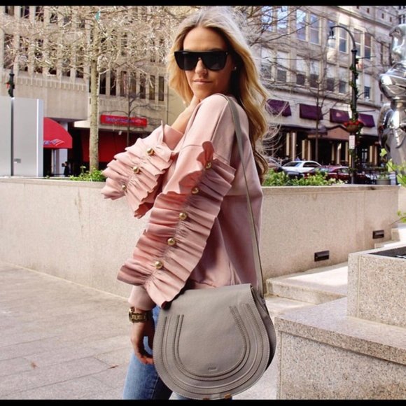 Storets Leira Pink Ruffle Sleeve Sweatshirt - Picture 5 of 16